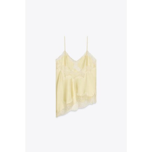 ZARA ZW COLLECTION LACE CAMISOLE TOP - Picture 8 of 9